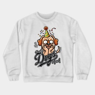 Dogs Moods Crewneck Sweatshirt